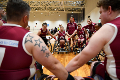 MELBOURNE, AUSTRALIA - NOVEMBER 02: during the 2023 Toyota AFL Wheelchair National Championships at the State Netball and Hockey Centre on November 02, 2023 in Melbourne, Australia. (Photo by Josh Chadwick)